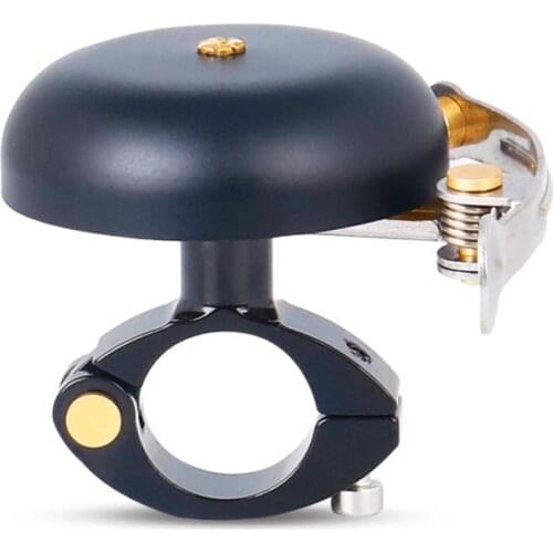 Mountain road bicycle bell New ultralight retro copper bell cycling horn aluminum alloy mini bell riding accessories gold black