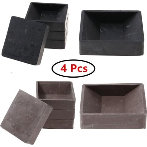 4Pc Table Chair Caster Cups Furniture Wheels Stopper Rubber Non Slip Legs Caps Protectors Sofa Bed Pulleys Mats Covers Feet Pads
