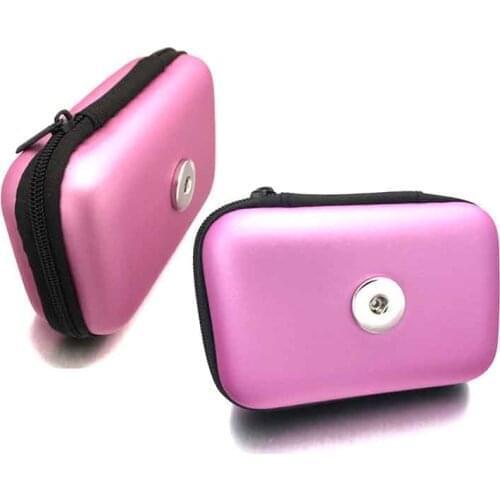 Hot Sale Candy Colors Mini Storage Box Bag Purse EVA Wallet Bags Charms Jewelry For Women Fit 18mm Button 11cm*7cm*4cm Gift