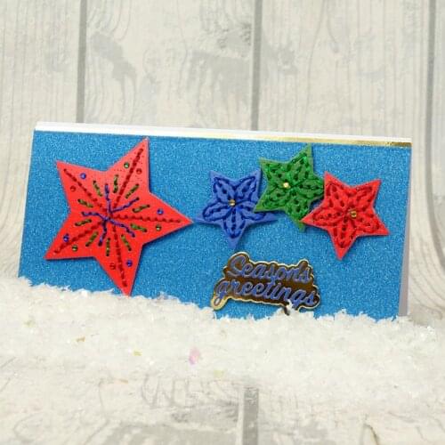Metal cutting dies sew a star cut die mold card Scrapbook paper craft knife mould blade punch stencils