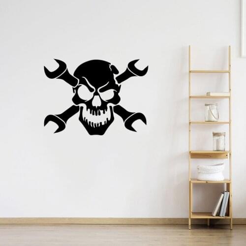 Car Repair Service Wall Decal Garage Decor Auto Repair Wall Sticker Garage Mechanic Toolbox Gear Grease Monkey Wall Decal S1191