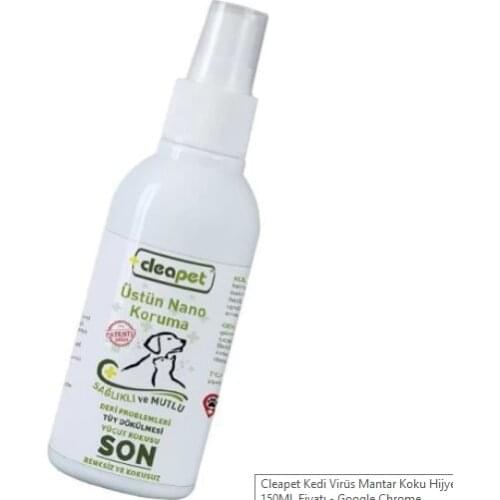 Cleapet Pet Nano Spray 150ml for Fragrance and Hygiene in Cats and Dogs