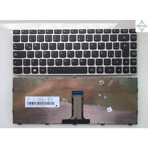 New for lenovo G40 g40-30 g40-45 G40-70 G40-75 G40-80 n40-70 n40-30 SP Latin Spanish Teclado laptop keyboard with silver frame