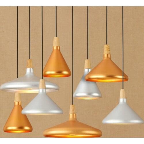 New Golden Pendent Retro Living Room Corridor Personality Simple Hotel Dining Room Silver Lampshade Rope Hanging Lamp Droplight