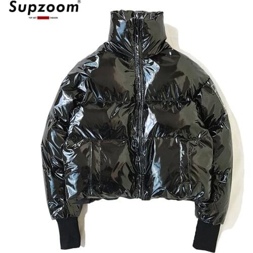 2020 New Arrival Fashion Zipper Cotton Liner Parka Parkas Clothes Bread Coat Quilted Popular Logo Loose Short Winter Jacket Men