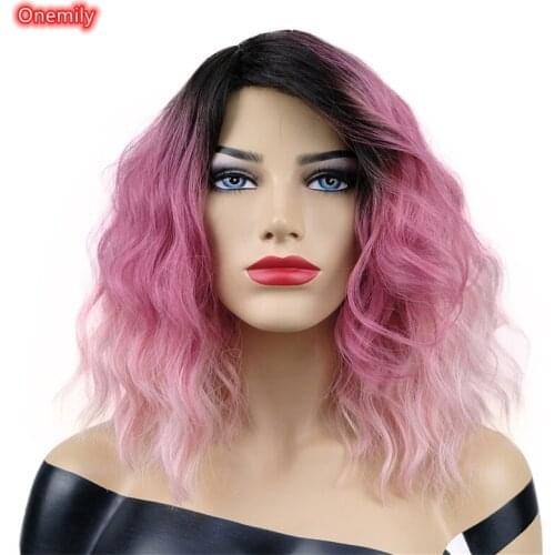 Розовые парики Onemily China At AliExpress