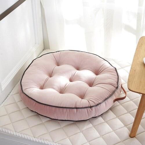Nordic Style Simple Round Floor Mats Breathable Chair Sofa Bench Lounger Window Cushion Warm Tatami Mattress Butt Pads