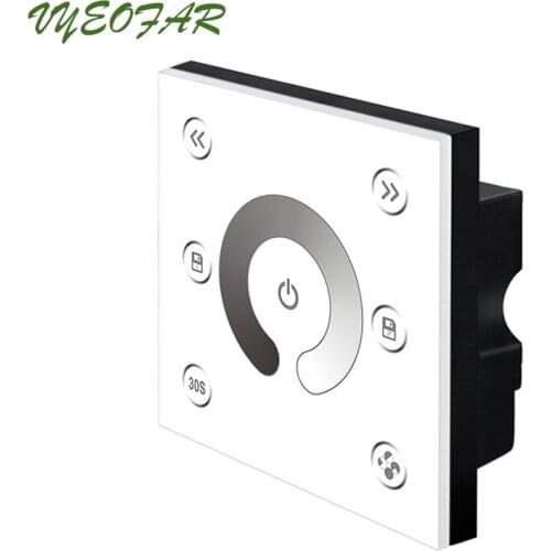 Led Strip Dimmer 12V 24V Wall Mount Touch Dim P2 CT Color Temperature Controller 4A*4CH MAX 16A Output P3 RGB Strip Controller