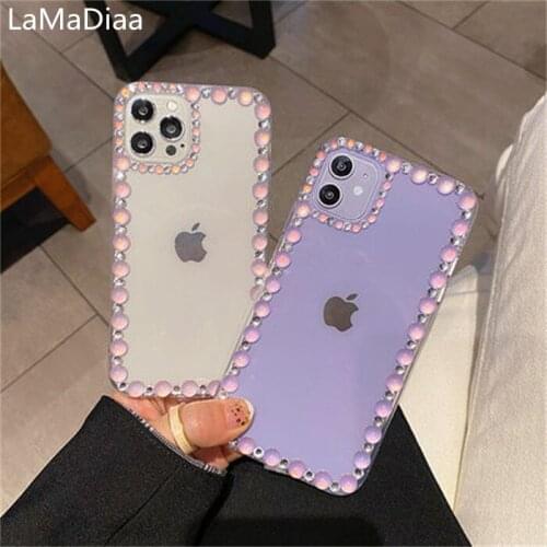 Luxury Bling 3D Crystal Glitter Rhinestone Capa Cases For iphone 11 12 Pro MAX X XS MAX XR 6 6S 7 8 PLUS SE 2020 Diamond Fundas