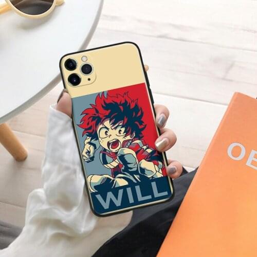 My hero academia bakudeku art anime For IPhone Se 6 6s 7 8 Plus X XR XS 11 12 Mini Pro Max Glass TPU Silicone Phone Case Cover