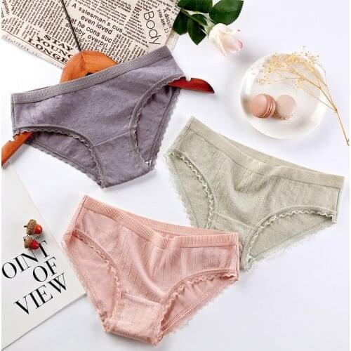 BANNIROU 2021 New Underwear For Woman Female Panties Cotton High Quality Soft Briefs For Woman Underwear Cotton New 3 Pieces