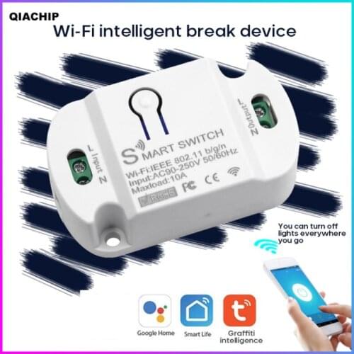 DIY Wi-Fi Tuya Smart Light Switch Universal Breaker Timer Smart Life APP Wireless Remote Control Works With Alexa Google Home