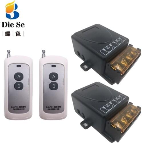 433MHz Universal Remote Control AC 220V 30A 1CH Rf Relay Receiver and 500M Transmitter for Light/Exhaust System/Home Appliance