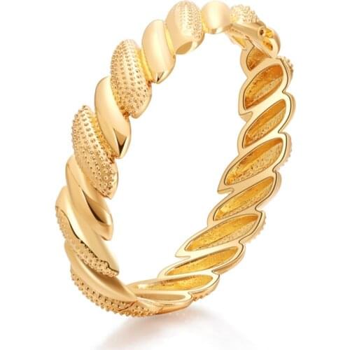 Vintage Punk Twist Hemp Flowers Shape Bracelets For Women Simple Gold Color Bracelet Couples Boho Jewelry