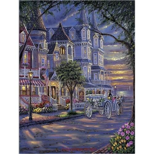 Needlework for embroidery DIY French DMC High Quality - Counted Cross Stitch Kits 14 ct Oil painting - Strolling in Cape