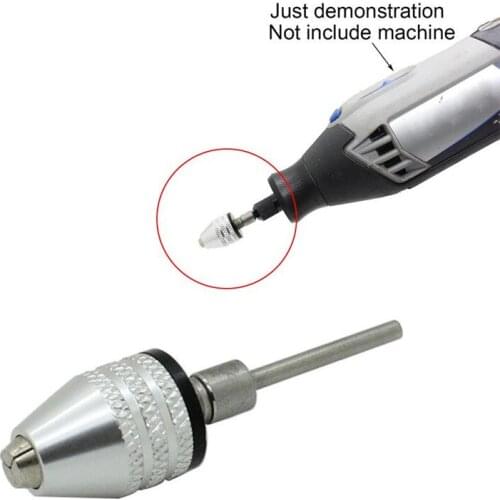 0.3-3.2mm Drill Chuck For Rotary Shank Electric Round Handles Transform Manual Keyless Chuck