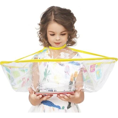 1PC Waterproof Cloth Children Kids Hair Cutting Cape Gown Salon Hairdresser Family Transparent Barber Apron