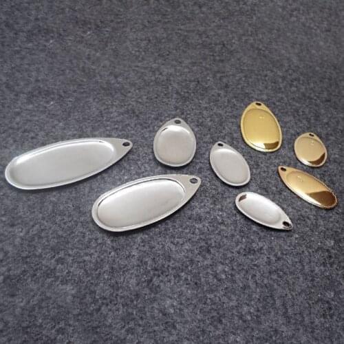 10pcs Nickel Plating Steel Colorado Spinner Smooth Buzz Blades Finish For Spinner baits Fishing Lure Making Parts Component