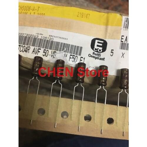 10PCS Japan NIPPON AVF series 50V1UF 5X11MM audio electrolytic capacitors CHEMI-CON 1UF/50V NCC avf 1uF 50v Brown Gold