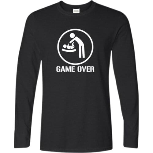 2021 Father T-shirt 100% cotton be be dad game over gift creative meaningful design comfortable fashion leisure Street