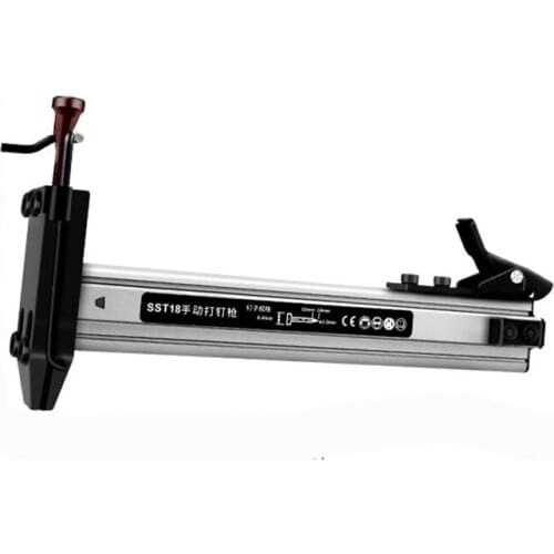 ABSF ST18 Alloy Manual Woodworking Nailer Stapler Furniture Floor Sofa Picture Frame Stapler for 10-18mm Nails