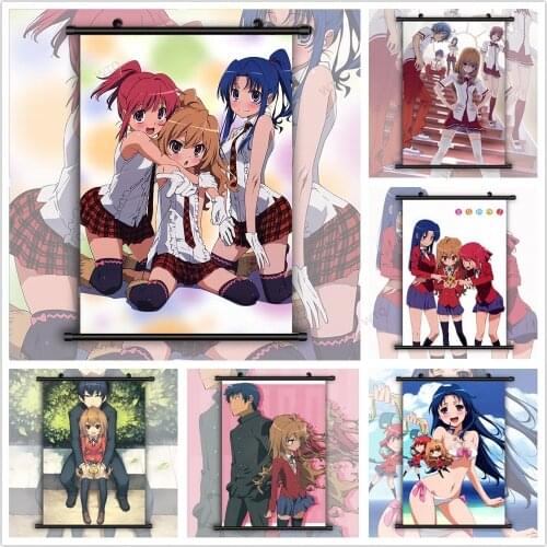 WTQ Anime Posters Toradora! Aisaka Taiga Anime Canvas Painting Retro Poster Wall Decor Wall Art Picture Room Decor Home Decor