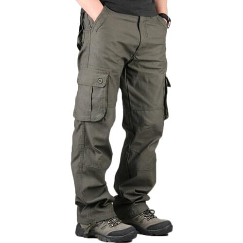 High Quality Men Cargo Pants Casual Mens Pant Multi Pocket Military Overall Mens Outdoors Long Trousers Sweatpants Track Pants