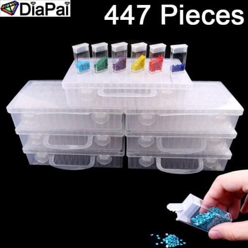 DIAPAI New Diamond embroidery diamond painting tool! Daimond transparent plastic storage box, jewelry Drill Storage Box Gift