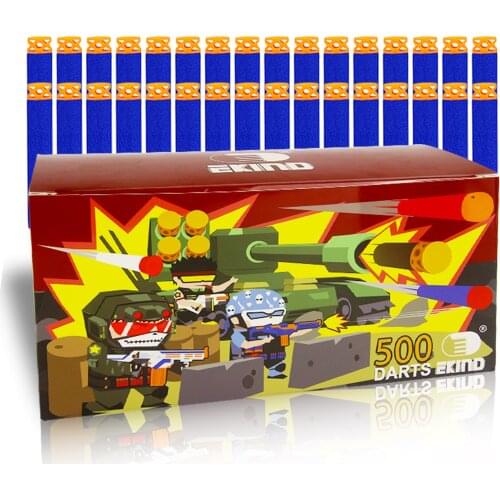 EKIND Waffles Soft 500pcs 7.2cm Refill for Nerf Series Blasters Kid Toy Gun