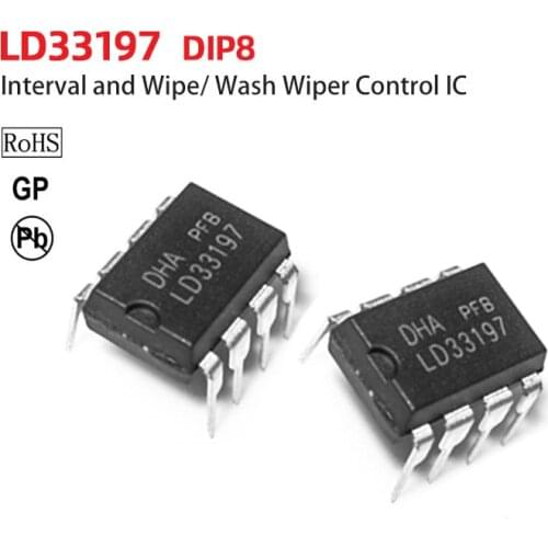LD33197 MC33197 DIP8 Interval and Wipe/ Wash Wiper Control IC ASIC ic Integrated circuit