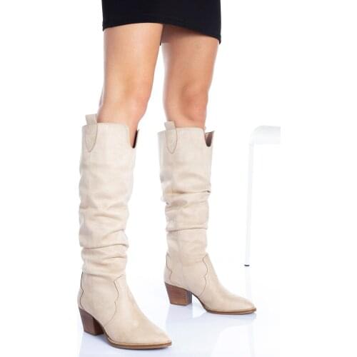 Derithy Edna Boot-skin Süet-byc0401