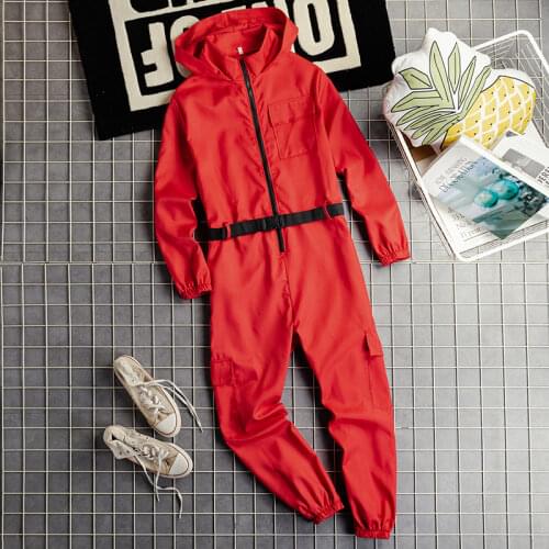 2021 New Spring Autumn Jumpsuit Men Rompers One Piece Overalls Mens Long Sleeve Casual Multi Pockets Design Pants Male Clothes