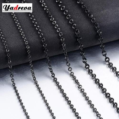 New Fashion Stainless Steel Black Necklace Mens Jewelry