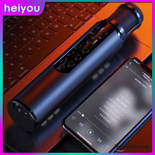New Mobile Phone Sound Card Wireless Microphone Dynamic Bluetooth Speaker Karaoke Voice Changing Microphone Voice Converter