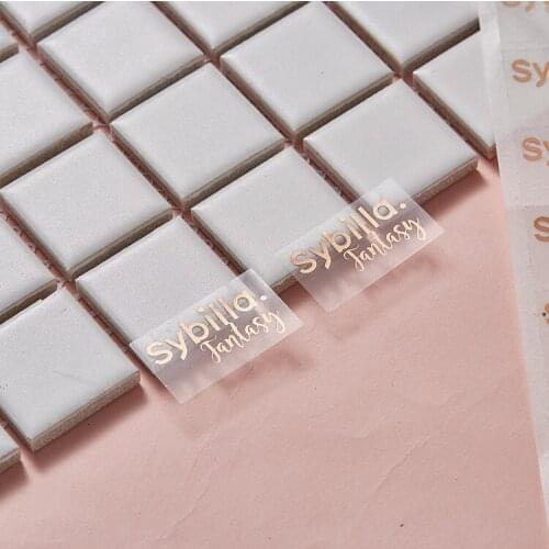 Custom Printing Vinyl Label Sticker Cheap Metal Logo film polyester aluminium foil