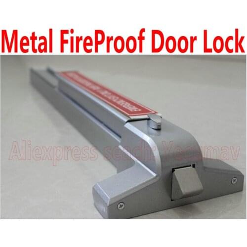 FireProof Door Lock Metal case Baking varnish Factory/office Lock Door Motel Emergency Escape door access controller lock exits