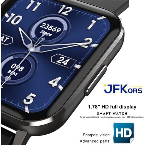 1.78 inch Full Touch Screen DTX Smartwatch Men Sports Smart Watch Heart Rate Monitor Fitness Tracker PK IWO 12 X6 X7