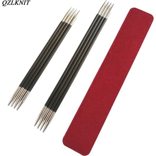 QZLKNIT 20cm/25cm/36cm High quality carbon fiber Double Pointed Knitting Needles Sweater Knitting yarn DIY Knit Accessories