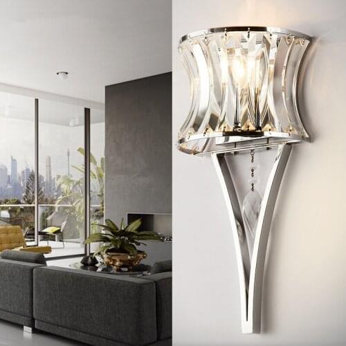 Led crystal wall lamp Wall lights luminaria home lighting living room modern WALL light lampshade for bathroom