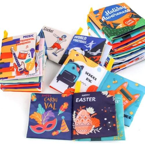 Baby Cloth Book For Newborns 0 12 months Baby Toys Infant Educational Soft Book Baby Soft Toys Montessori Toys for Children