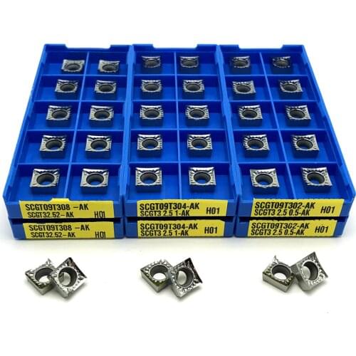 SCGT09T302 SCGT09T304 SCGT09T308 AK H01 Aluminum Turning Inserts lathe tools CNC turning insert Cutting Aluminum Copper Tool