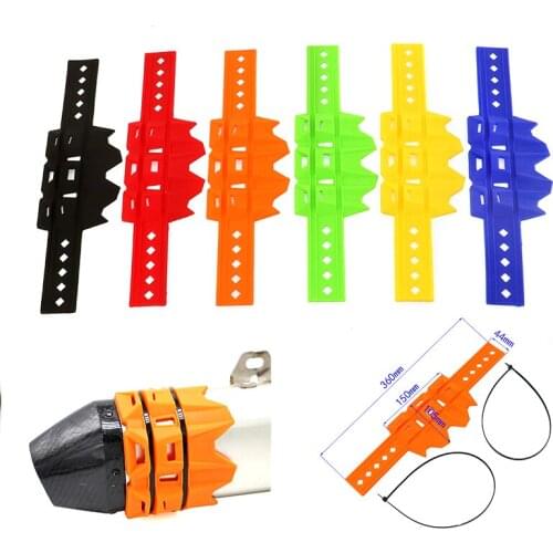 Off-road motorcycle exhaust pipe modified universal anti-scald ring tail throat drop protection ring protective cover
