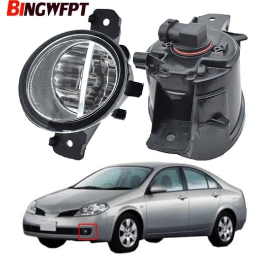 2 x Car Styling Fog Light LED Light Daytime Running Light 12V For Nissan Primera P12 2001 2002 2003 2004 2005 2006 2007