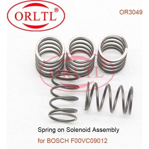 5PC Diesel Spring on Solenoid Assembly F00VC09012 and F00V C09 012 Common Rail Spare Parts springs Valve spring Kit Set OR3049