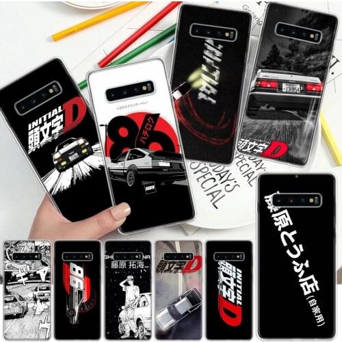 Amine Intital D AE86 Car Phone Case For Samsung Galaxy A51 A71 A70 A50 A40 A30 A21 A20E A10S A41 A01 A6 A7 A8 A9 Plus + Soft Cov