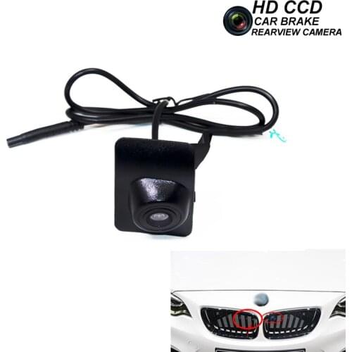 CCD HD Car Front View Camera For BMW 1 Series 2016 Vehicle Camera Night Vision Waterproof Parking Wide Angle Logo Embedded