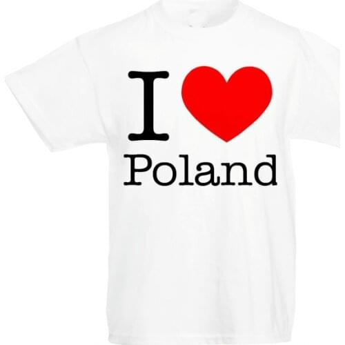 I Love Poland Kids T Shirt Children Boys Girls Unisex Top Polish Polska Pre-cotton Tee Shirt For Men