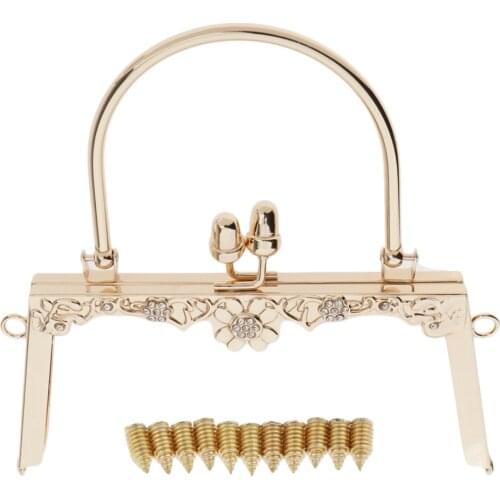 Metal Frame Kiss Clasp Lock Purse Bag Making DIY Craft Supplies Metal Purse Frame for Clutch Bag Handbag Accessories