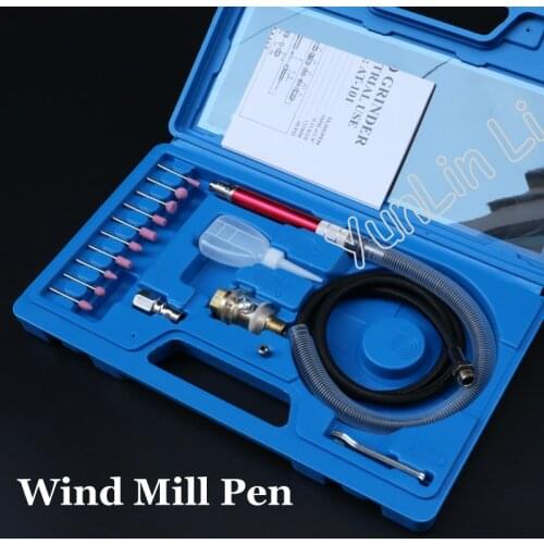 Micro Air Grinder Pneumatic Wind Mill Pen Grinding Engraving Polishing Carving Machine Cutting Milling Multifunct Tool Set Sale