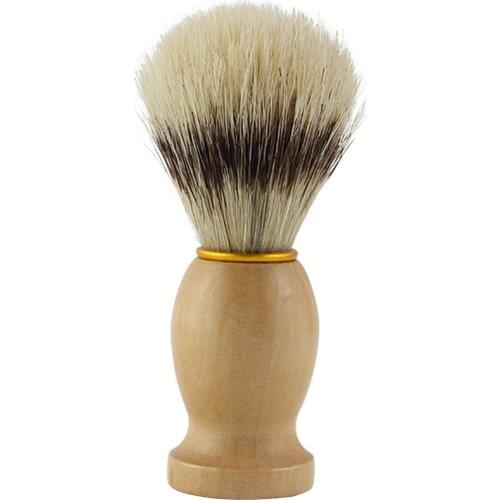 Men Shaving Brush Badger Hair Shaving Brush With Wooden Handle Men Face Cleaning Shaving Mask Cosmetics Tool